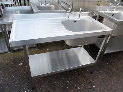 Franke Stainless Steel Single Bowl Sink Unit 1200 X 600 Mm £300 + Vat • £360