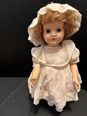 VTG Wanda Walking Wind-Up Doll 18'' 1950's Hard Plastic Sophie Originals Dress • $45
