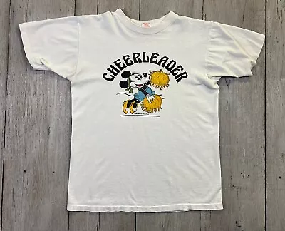 Vintage 70s Minnie Mouse Cheerleader Graphic T-Shirt Size Medium  • $9.99