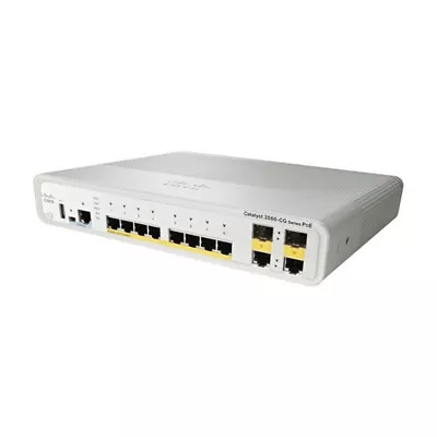 Cisco WS-C3560CG-8PC-S Catalyst 8 Ports PoE Compact Switch 1YearWarranty • $155