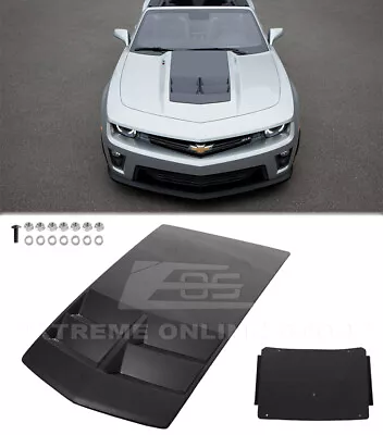 Matte Black Hood Vent For 10-15 Chevrolet Camaro ZL1 TL1 Style Bonnet Air Duct • $229.98