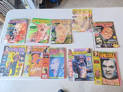 $129 • Buy Rare Gorezone Fangoria Magazine Lot Issues Horror Movies Many With Fold Posters