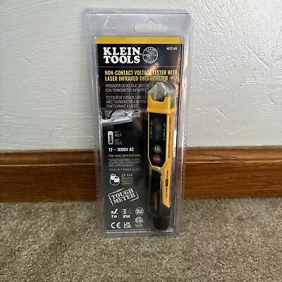 New Klein Non-Contact Voltage Tester With Laser Infrared Thermometer NCVT-4IR • $24.99