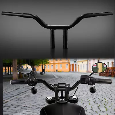 Gloss Black 10  MX-T Bars Handlebar 1.25'' Fat For Harley Sportster 883 1200 • $100.95