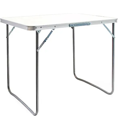£16.95 • Buy Foldable 2.6ft Picnic Table Camping Table Outdoor White Portable Folding Desk