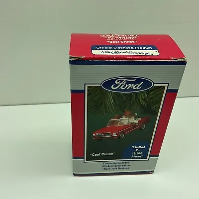 Enesco Holiday Ornament Cool Cruise 30th Anniversary 1964-1/2 Ford Mustang. G10 • $17.50