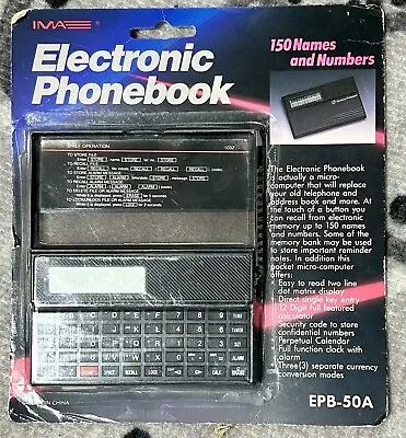 80’s Vintage Pocket Micro Computer System Electronic Phone Book New Old Stock • £24.22