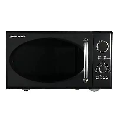 0.9 Cu Ft 800W Retro Black Microwave Oven With Grill • $119.39