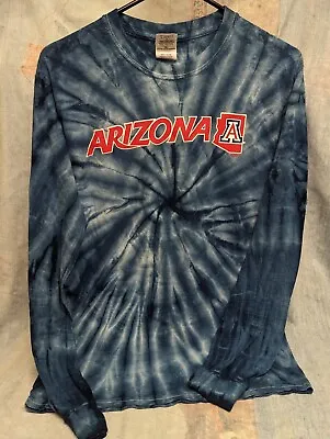 U OF A Arizona Wildcats Tie Tye Dye Men’s T-Shirt Red White Blue Small  • $10