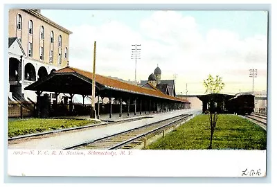 C1905 N.Y.C.R.R Railroad Station Schenectady New York NY Antique Postcard • $9.98