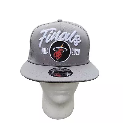 Miami Heat Hat New Era One Size Cap 9fifty Gray 2020 NBA Finals • $14.38