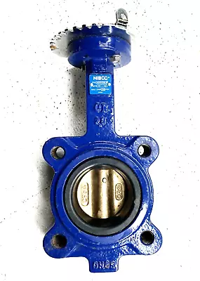 Lug Style Butterfly Valve 2-1/2  200 Psi WOG CI Body Bronze Disc EPDM Seat • $69.84