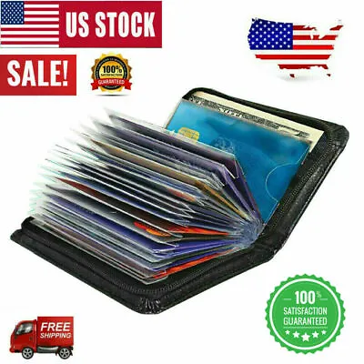 Lock RFID Blocking Wallet Men Women Credit Card Holder Money Clip Secure Wallets • $8.49