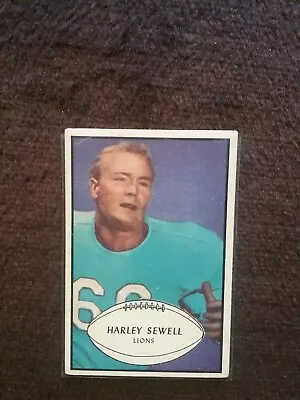 1953  Bowman Set Break 58 SP Harley Sewell Detroit Lions B5305801 • $19.91