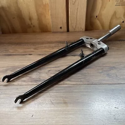 Vintage Tange Switchblade MTB Fork 1-Inch Threaded 160mm Chrome Prestige VRC 26 • $549.99