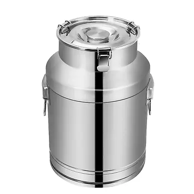 28 Liter 7.8 Gallon Stainless Steel Milk Can Milk Bucket Wine Pail Bucket Large  • $162.99