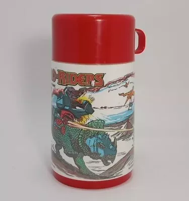 Dino-Riders Thermos W/ Stopper & Cup Lid 1988 Aladdin Rare Vintage - Great Shape • $4.99