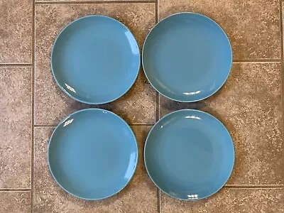 Nice Set Of  4 IKEA Plates Blue 219 • $24.99