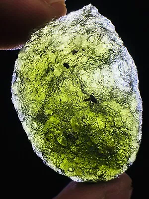 39ct Meteorite Moldavite Green Impact Fragment Meteor Stone Space Asteroid+coa • $0.99