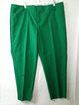 Eloquii The Kady Fit Ankle Pant High Rise Trouser Verdant Green Size Regular 20 • $18