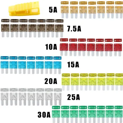 50/100pcs Micro2 Blade Fuses Assorted Kit Car Truck 30A 25A 20A 15A 10A 7.5A 5A • $7.99