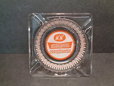 Vintage Krispy Kreme Donuts Glass Ashtray - No Chips • $29.99