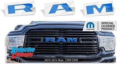 RAM Grille Emblem Overlay Decal Sticker - Fits 2019-2024 Ram 2500 3500 • $14.99