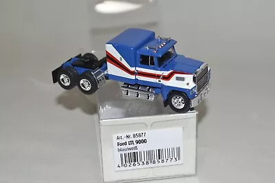 1:87 HO Brekina 85877 Ford LTL 9000 Tractor Truck BLUE/WHITE/RED • $29