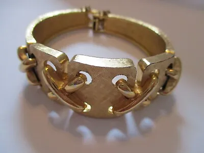 Signed Monet Goldtone Bracelet • $24.99