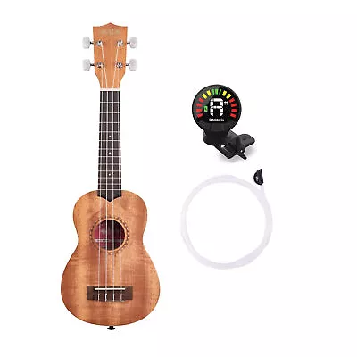 Kala KA-15S Satin Mahogany Soprano Ukulele With Tuner And Strings • $75