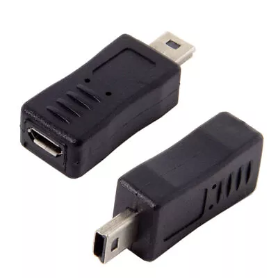 Micro USB Female To Mini USB Male Extension Data Charger Adapter 5Pin M-F • $4.99