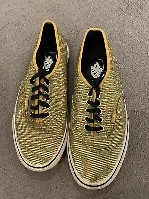 $35 • Buy Gold Glitter Vans Size Mens US7 Womens US8.5