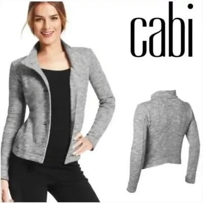 CAbi Hourglass Fleece Jacket Heather Gray #596 Sz XL EUC • $25