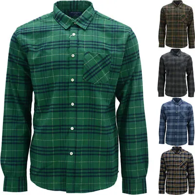 £10.99 • Buy Mens Shirts Long Sleeve Big Checks Cotton Soft Flannel Lumberjack Casual Tops