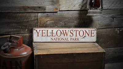 Custom National Park Sign - Primitive Rustic Hand Made Vintage Wooden • $189