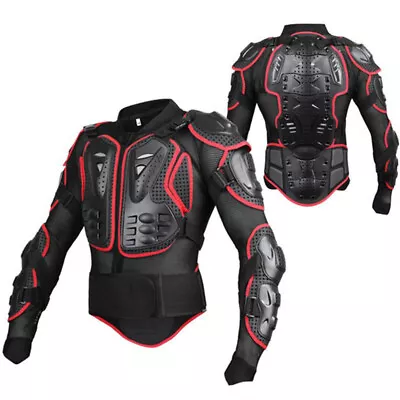 Motorcycle Full Body Armor Jacket Chest Elbow Shoulder Rib Protective Gear  • $62.99