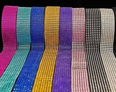 BLING RIBBON SPARKLY Sugarcraft Cake Decorating Card Craft Mesh Silver Colours • £1.35