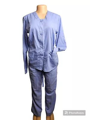 Grey's Anatomy By Barco Scrubs Set Women's Small Blue Professional Wear • $15.19