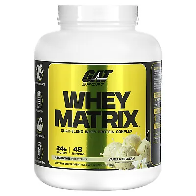 Whey Matrix Quad-Blend Whey Protein Complex Vanilla Ice Cream 4.5 Lbs (2.06 • $51.39