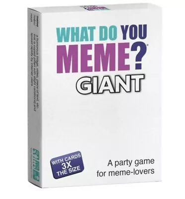 What Do You Meme Giant Edition Adult Party Game Ages 17 Years And Up 3+ Players • $54.99