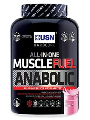 £39.95 • Buy USN Muscle Fuel Anabolic 2kg - All In 1 Muscle Mass Gainer 