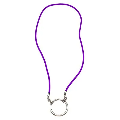 LA LOOP Mitchell Eyeglasses Necklace Holder Rubber 25  Cord & Shiny Silver 30mm • $64.95