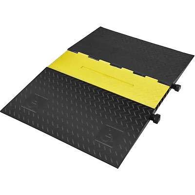 VEVOR 5Channel Cable Protector Ramp 22000lbs Load ADA Compliant Wire Cable Cover • £100.79