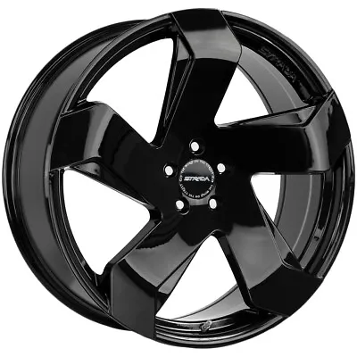 $271.25 • Buy Strada S65 Coltello 20x8.5 5x112 +40mm Gloss Black Wheel Rim 20  Inch