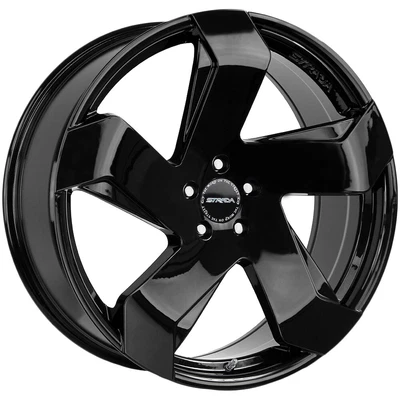 $271.25 • Buy Strada S65 Coltello 20x8.5 5x112 +40mm Gloss Black Wheel Rim 20  Inch
