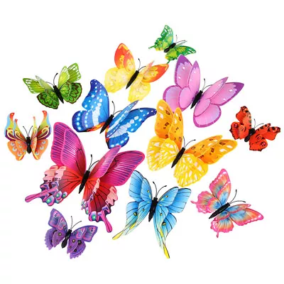 12PCS 3D DIY Wall Decal Stickers Butterfly Home Room Art Party Arch Decorations • $5.50