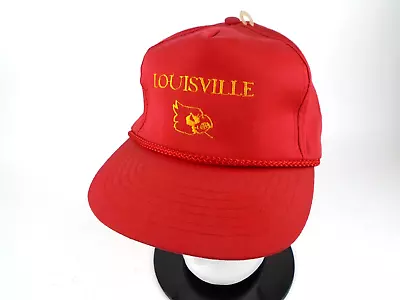 Louisville Cardinals Hat Vintage UL Vanguard Rope Snapback Truckers Cap • $8.79