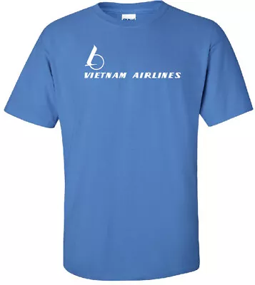 Vietnam Airlines Retro Logo Vietnamese Airline Aviation T-Shirt • $19.99