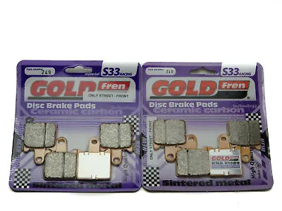 Goldfren S33 Brake Pads Front For Kawasaki ZZR 1400 2012-2019 • £26.70