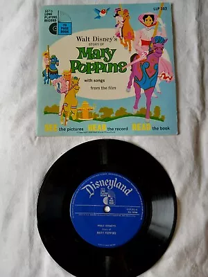 1966 Walt Disney's  Mary Poppins  7 Inch L.p. & Story Book • £4